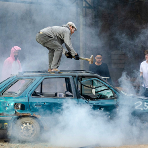 Car demolition Prague